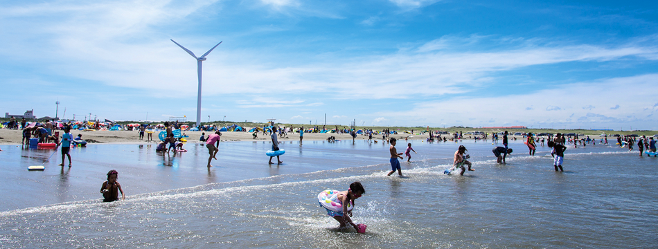 写真：海水浴場(海開き)