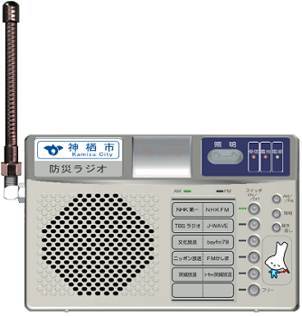 写真：防災ラジオ外観