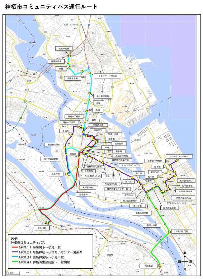 路線図イメージ：交通マップ