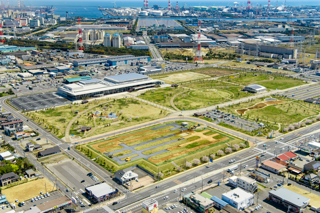 写真：神栖中央公園の全景