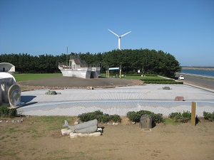 写真：滑り台から見た公園の全景