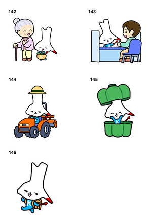 イラスト：カミスココくん142～146