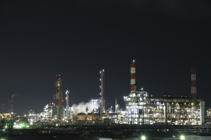 写真：鹿島臨海工業地帯夜景
