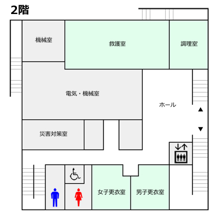 フロア図：2階