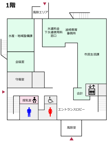 フロア図：1階部分