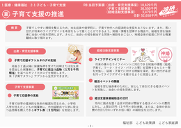 概略図イメージ：子育て支援の推進の解説