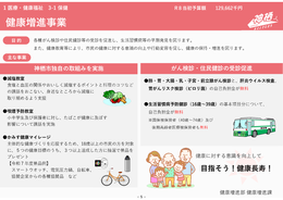 概略図イメージ：健康増進事業の解説