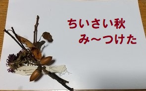 写真：ちいさな秋みつけた！作った飾り