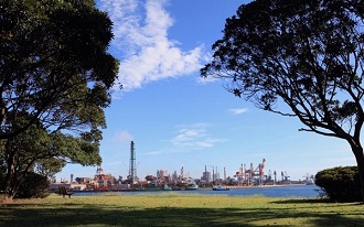 写真：青空の港公園全景