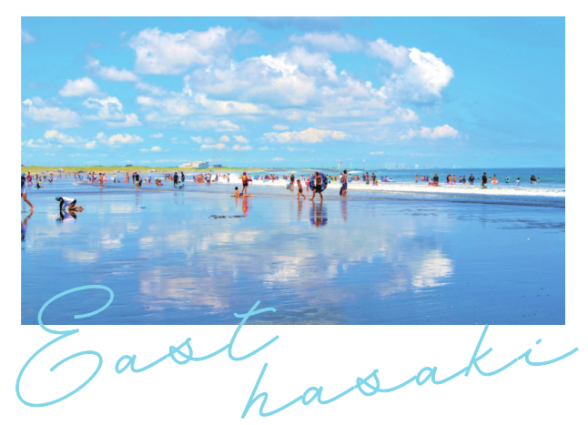 画像：EastHasakiと書いてある波崎海水浴場のイメージ図
