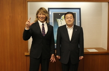 写真：2024年8月19日撮影の訪問者1名と市長