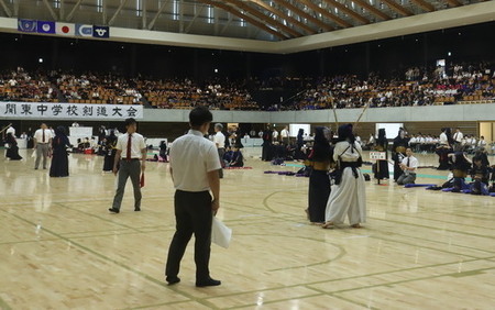 写真：白熱している試合の様子