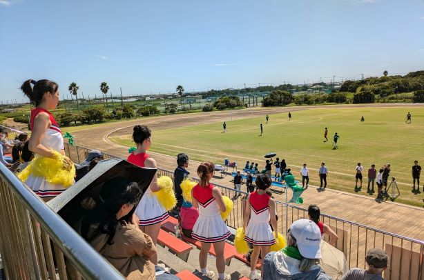 写真：若松運動場にてドラマの撮影風景