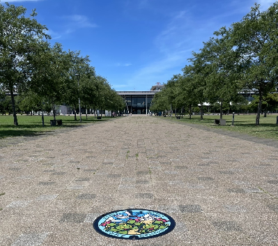 写真：神栖中央公園内に設置されたポケふた