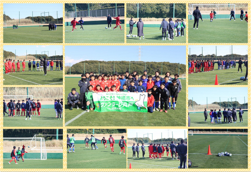 写真：サッカー教室の様子