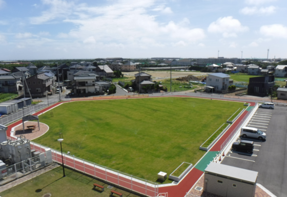 写真:しおかぜ広場の全景